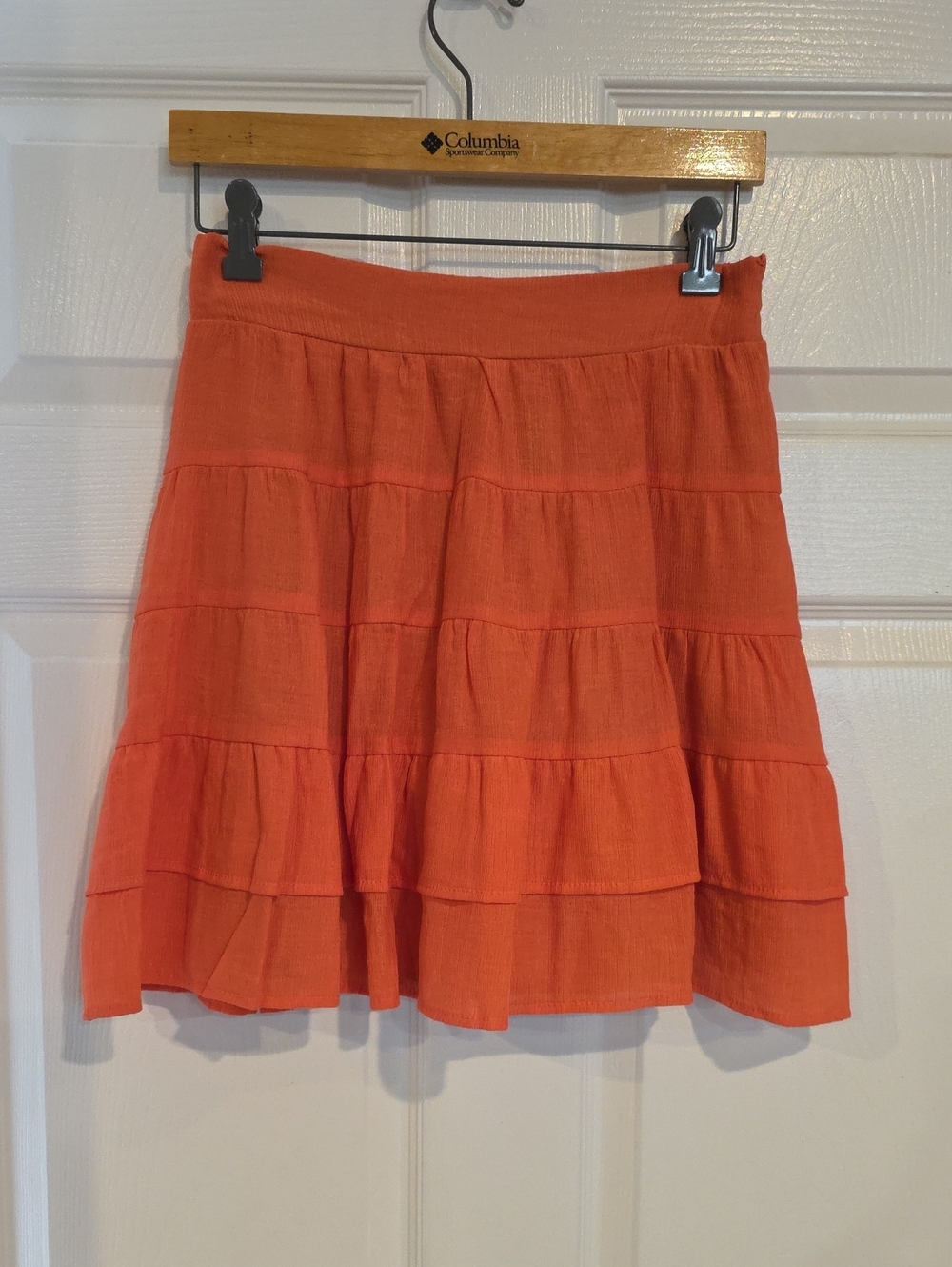 HYFVE Orange Tiered A-Line Skirt